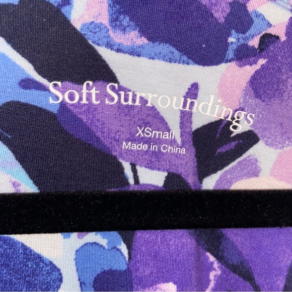 Soft Surroundings Dress Womens XS Vivienne Garden Blue Maxi Feminine Boho NWT - Picture 12 of 14